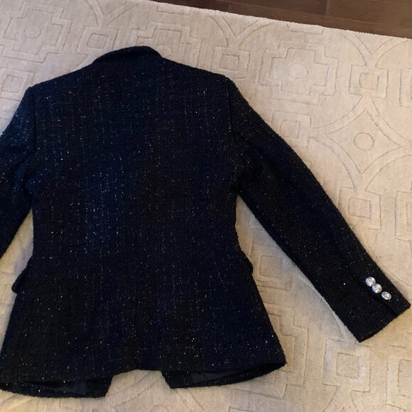 Dynamite Paloma Double Breast Blazer - Sparkling Black - Balmain Style - Picture 9 of 15